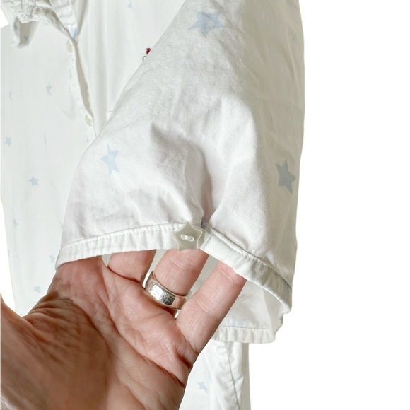 Vintage Hallmark Maxine & Floyd Button Up Shirt Size 24W Star Print Embroidered - Picture 7 of 12